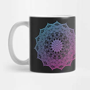 Mandala in blue and purple Mug